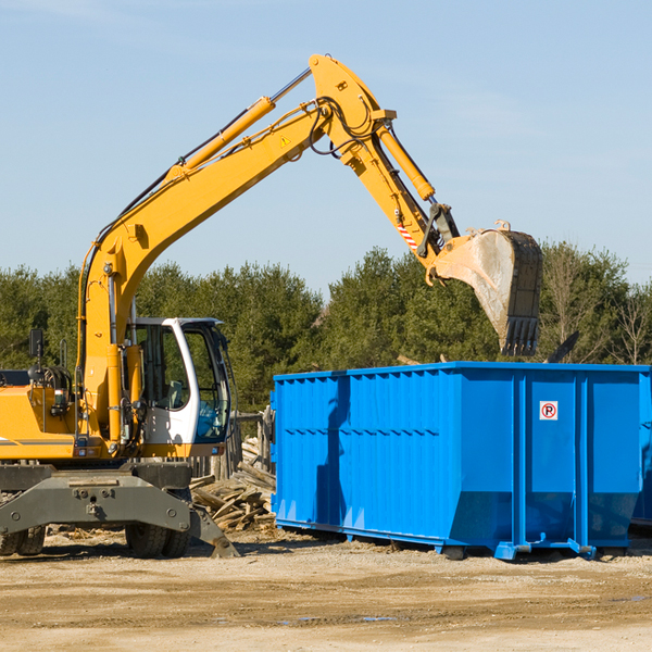 can i choose the location where the residential dumpster will be placed in Graford TX